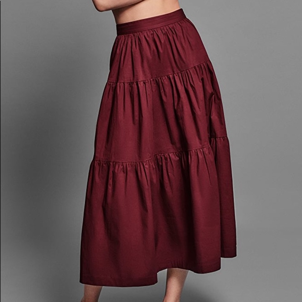 STAUD Sea Skirt Tawny Port
